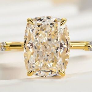 Effinny Yellow Gold Sterling Silver 925 2 pc Bridal Set